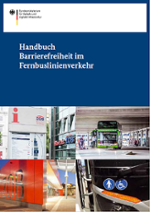 Cover der Broschüre "Handbuch Barrierefreiheit im Fernbuslinienverkehr"