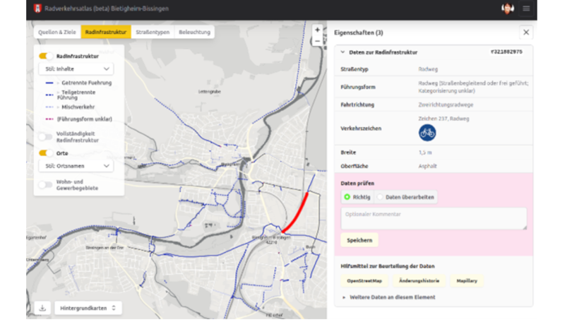 Offene Daten für die Radverkehrsplanung. Nachhaltig und verifizierbar