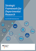 Cover Brochure "Strategic Framework for Departmental Research"