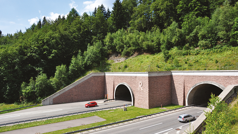 Rennsteigtunnel Thüringer Wald Autobahn