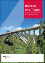 Deckblatt der Broschüre „Brücken und Tunnel der Bundesfernstraßen 2022“