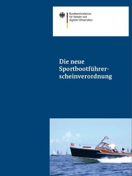 Cover des Flyers „Die neue Sportbootführerscheinverordnung“