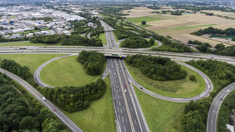 Autobahnkreuz in Deutschland