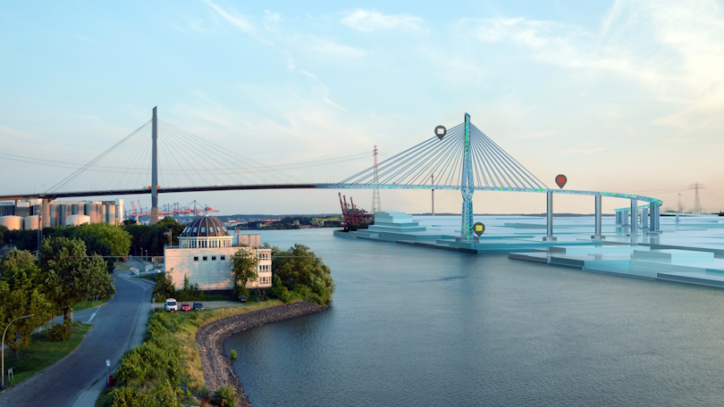 Digitaler Zwilling der Köhlbrandbrücke Digitaler Zwilling der Köhlbrandbrücke