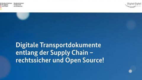 Digitale Transportdokumente – rechtssicher und Open Source!
