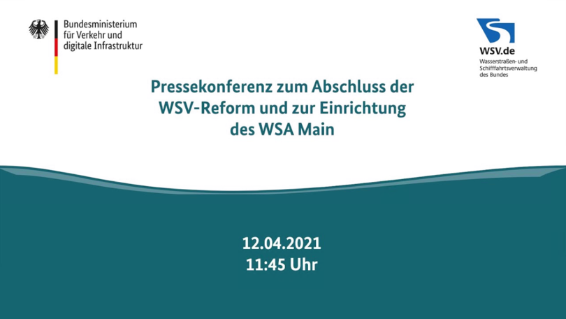 Titelbild zum Video "WSV-Reform abgeschlossen – neue Perspektiven für die Bundeswasserstraßen geschaffen!"