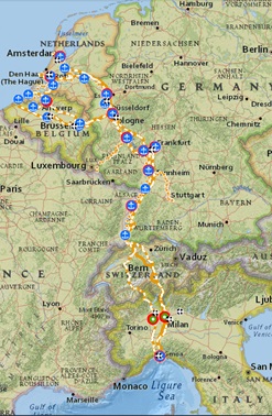 Link to the interactive map Rhine-Alps