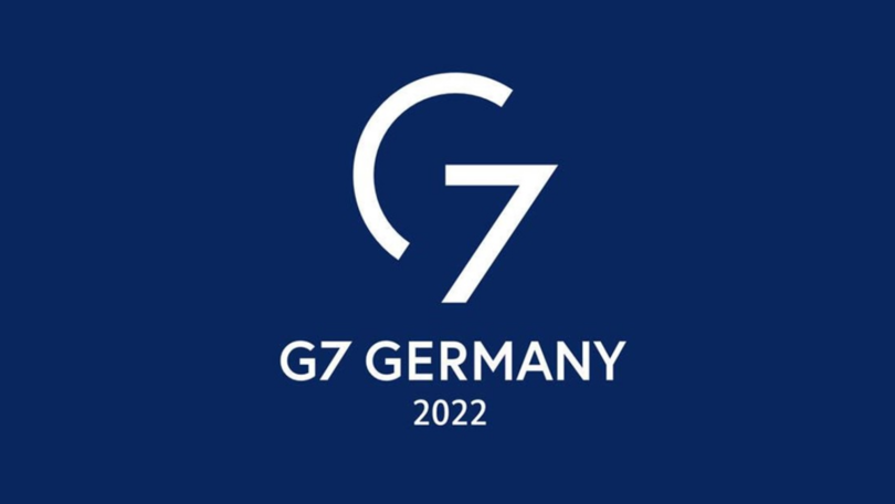 G7 2022 Logo blau